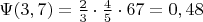 $\Psi(3,7)=\frac{2}{3}\cdot\frac{4}{5}\cdot{6}{7} = 0,48 $