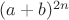 $(a + b)^{2n}$
