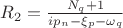 $R_2=\frac{N_q+1}{i{p_n}-\xi_p-\omega_q}$