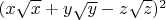 $(x\sqrt x+y\sqrt y-z\sqrt z)^2$