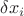 $\delta{x_i}$