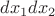 $dx_1dx_2$
