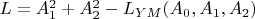 $L=A_1^2+A_2^2-L_{YM}(A_0,A_1,A_2)$