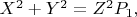 $X^2 + Y^2 = Z^2P_1,$