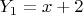 $Y_1=x+2$