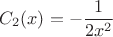 $$C_2(x)=-\frac{1}{2x^2}$$
