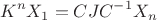 $$K^n X_1 = C J C^{-1} X_n$$