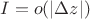 $I = o(|\Delta z|)$