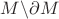 $M\backslash\partial M$