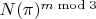 $N(\pi)^{m \bmod{3}}$