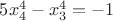 $5x_4^4-x_3^4=-1$