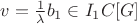 $v=\frac1\lambda b_1\in I_1C[G]$
