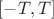 $[-T,T]$