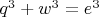 $q^3+w^3=e^3$