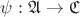 $\psi : \mathfrak{A} \to \mathfrak{C}$