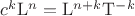 $c^{k}\mathrm{L}^{n}=\mathrm{L}^{n+k}\mathrm{T}^{-k}$