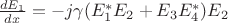$ \frac{dE_1}{dx}=-j\gamma(E^*_1 E_2+E_3 E^*_4)E_2$