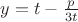 $y = t - \frac{p}{3t}$
