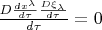 $\frac{D\frac{dx^{\lambda}}{d\tau}\frac{D \xi_{\lambda}}{d\tau}}{d\tau}=0$