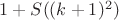 $1+S((k+1)^2)$ $1+S((k+1)^2)$