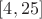 $[4,25]$
