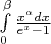 $\int\limits_0^\beta\frac{x^\alpha dx}{e^x-1}$