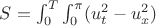 $S=\int_0^T \int_0^\pi (u_t^2-u_x^2)\dxdt$