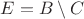 $E = B \setminus C$