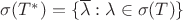 $\sigma (T^*) = \{ \overline{\lambda} : \lambda \in \sigma(T) \}$