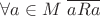 $\forall a \in M \  \overline{aRa} $