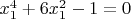 $x_1^4+6x_1^2-1=0$