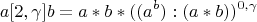 $$a[2,\gamma]b=a*b*((a^b):(a*b))^{0,\gamma}$$
