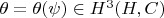 $\theta=\theta(\psi)\in H^3(H,C)$