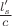 $\frac{l&rsquo;_s}c$