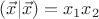 $(\vec x|\vec x)=x_1x_2$