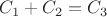 $C_1 + C_2 = C_3$