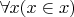 $\forall x (x \in x)$