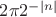 $2\pi 2^{-|n|}$