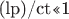 (lp)/ct<<1