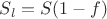 $S_l=S(1-f)$