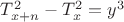 $ T_{x+n}^2 - T_{x}^2 = y^3 $