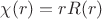 $\chi(r)=rR(r)$