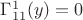 $\Gamma_{11}^1(y)=0$