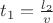 $t_1=\frac{l_2}{v}$