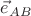 $\vec e_{AB}$