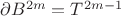 $\partial B^{2m} = T^{2m-1}$