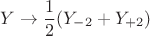 $$Y\to\frac{1}{2}(Y_{-2}+Y_{+2})$$