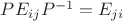 $PE_{ij}P^{-1}=E_{ji}$