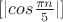 $[|cos\frac{\pi n}{5}|]$