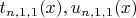 $t_{n,1,1}(x),u_{n,1,1}(x)$